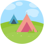 Camping pitches